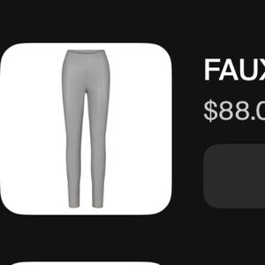 Skims Faux Leather Leggings size M